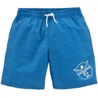 Chiemsee Badeshorts "Melange Kids", Kinder, Gr. 158/164, N-Gr, blau (aquablau), Polyester, Melange-Effekt, Badehosen Badeshorts, mit Logoprint