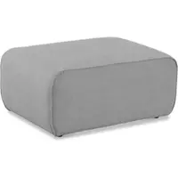 Home affaire Polsterhocker "Noord 92/66 cm", grau, B:92cm H:44cm T:66cm, 94%PER, 6% NYL, Hocker, Polsterhocker, mit Kedernaht, schöne Serienergänzung