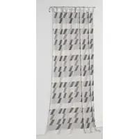 Wirth Vorhang "Bray" Gr. 4, grau (dunkelgrau), B:132cm H:245cm, Jacquard, Baumwolle, Polyester, Gardinen, Vorhang