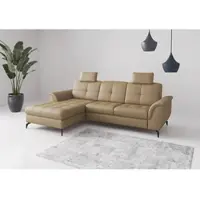 Sit&More Ecksofa SIT & MORE "Zora", beige (cappuccino), B:262cm H:92cm T:164cm, Sofas, Ecksofa