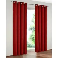 Wirth Vorhang "B-Holmsund" Gr. 13, rot, B:270cm H:200cm, Chenille, Polyacryl, Gardinen, Vorhang