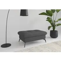 Sit&More Polsterhocker SIT & MORE "Amica", grau, B:102cm H:47cm T:69cm, 90% Polyester, 10% Polyamid, Hocker, Polsterhocker, mit Stauraum