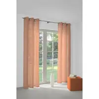 Wirth Vorhang "Sunday" Gr. 2, orange (terrakotta), B:141cm H:175cm, Jacquard, Baumwolle, Polyester, Gardinen, Vorhang, nach Maß