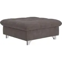 Cotta Hocker "Gemini, B: 108 cm", braun (mud), Struktur fein, Hocker, Hocker, mit Metallfüße