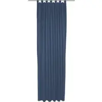 Wirth Vorhang "Umea" Gr. 3, blau (dunkelblau), B:132cm H:225cm, Jacquard, Polyester, Gardinen, Vorhang