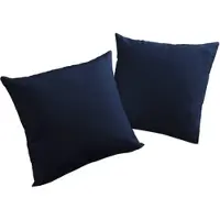 Wirth Dekokissen "Newbury" Gr. 9, blau (dunkelblau, unifarben), B:40cm L:60cm, Baumwolle, Polyester, Dekokissen_Sitzkissen_Kissenhüllen, Dekokissen, Kissenhülle ohne Füllung, 2 Stück