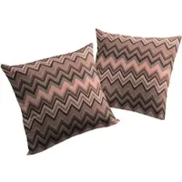 Wirth Dekokissen "Benewitz" Gr. 3, orange (terrakotta, gemustert), B:40cm L:60cm, Baumwolle, Polyester, Dekokissen_Sitzkissen_Kissenhüllen, Dekokissen, Kissenhülle ohne Füllung, 2 Stück