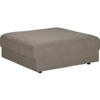 Trendmanufaktur Polsterhocker "Bourbon", grau (taupe gray), B:114cm H:43cm T:114cm, 100% Polyester, Hocker, Polsterhocker, In verschiedenen Größen erhältlich