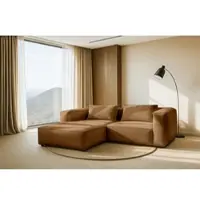 Home affaire Ecksofa "Tvinnet", braun, B:228cm H:73cm T:166cm, 94% PES 6% NY, Sofas, Ecksofa, Breite 228 cm, extra tiefe Sitzfläche, kubisches Sitzvergnügen
