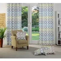 Wirth Vorhang "Zirbello" Gr. 5, grün (mint), B:132cm H:255cm, Jacquard, Baumwolle, Polyester, Gardinen, Vorhang