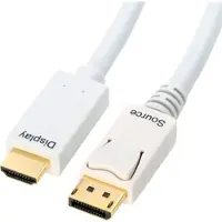 CSL Audio- & Video-Kabel "DisplayPort, HDMI Kabel, mehrfach geschirmt, verschiedene Längen", weiß, 300cmcm, Kabel, Audio- & Video-Kabel