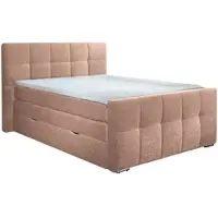 Home affaire Boxspringbett "Rosà", beige (sand), B:184cm L:224cm, Komplettbetten, Boxspringbett, H3/H3, H3/H4, H4/H4 möglich