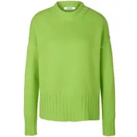 Peter Hahn Rundhals-Pullover aus Schurwolle und Kaschmir grün, 40
