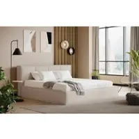Cotta Polsterbett "MILANO II inkl. Bettkasten, erhältlich in den Breiten 160 & 180cm", beige, B:195cm L:241cm, 100% POLYESTER (PES), Betten, Polsterbett, ohne Matratze und Topper