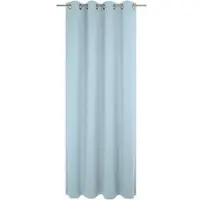 Wirth Vorhang "Newbury" Gr. 2, blau (hellblau), B:130cm H:175cm, Jacquard, Baumwolle, Polyester, Gardinen, Vorhang