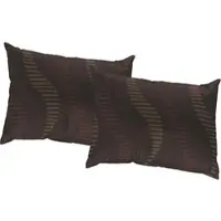 Wirth Dekokissen "LUPARA" Gr. 3, braun (braun, gemustert), B:40cm L:60cm, Baumwolle, Polyester, Dekokissen_Sitzkissen_Kissenhüllen, Dekokissen, Kissenhülle ohne Füllung, 2 Stück