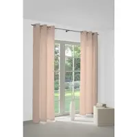 Wirth Vorhang "Neveres" Gr. 2, beige (puder), B:135cm H:175cm, Jacquard, Baumwolle, Gardinen, Vorhang