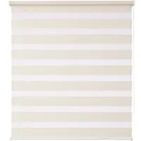 K-Home 1100000002199 "Ancona" Gr. 6, beige (sand), B:90cm H:150cm, Polyester, Rollos, 1100000002199, im Fixmaß