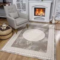 Sanat Teppich "Harmony 3212, auch als Läufer" Gr. 4, beige, B:160cm H:12mm L:220cm, Kunstfaser, Teppiche, Teppich, Wohnzimmer, Kurzflor, modern, Orient Optik, Schlafzimmer