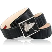 Anthoni Crown Ledergürtel , Damen, Gr. 90, schwarz, Rindsleder, Gürtel Ledergürtel