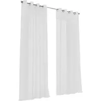 Kutti Heimtextilien Vorhang "Celtic" Gr. 4, weiß, B:140cm H:245cm, Polyester, Gardinen, Vorhang, Gardine halbtransparent, Leinenoptik, Effektgarn, Topseller