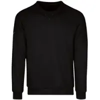 Trigema Sweatshirt "Sweatshirt mit angerauter Innenseite", Damen, Gr. 3XL, schwarz, Sweatware, 70% Baumwolle, 30% Polyester, Basic, lang, Rundhals, Sweatshirts Sweatshirt
