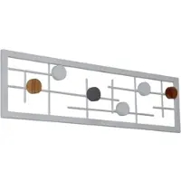 HOFMANN LIVING AND MORE Garderobenhaken, weiß, B:60cm H:16cm T:6cm, Metall, , Garderobenhalter, Garderobenhaken, Wandgarderobe