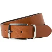 Jack & Jones Ledergürtel "JACPRAGUE LEATHER BELT NOOS", Herren, Gr. 95, braun (cognac), Leder, unifarben, Gürtel Ledergürtel