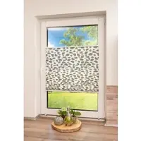 K-Home Plissee "Klemmfix Pisa" Gr. 28, grau (stein, grau), B:45cm H:210cm, Obermaterial: 100% Polyester, Plissees, Plissee, Crushed-Optik