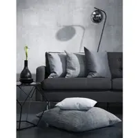 Apelt Dekokissen "Luca" Gr. 2, grau (grau, unifarben), B:49cm L:49cm, Polyester, Dekokissen_Sitzkissen_Kissenhüllen, Dekokissen, Kissenhülle ohne Füllung, 1 Stück