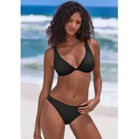 Bruno Banani Bügel-Bikini , Damen, Gr. 44, Cup E, schwarz, Polyamid, unifarben, Bikini-Sets Bügel-Bikini, in klassischer Schnittform