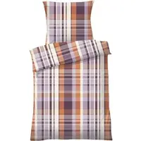 Dyckhoff Bettwäsche "Chester", mauve, B/L: 155cm x 220cm, 1 Stk., 1 Stk., Satin, B/L: 80cm x 80cm, 2 Stk., Satin, Obermaterial: 100% Baumwolle, Bettwäsche, Bettwäsche