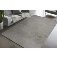 Obsession Teppich "En Vogue 400", silber (silberfarben), B:120cm H:8mm L:170cm, Polyester, Teppiche, Teppich, Uni Farben, leichte Struktur, In- und Outdoor geeignet, waschbar
