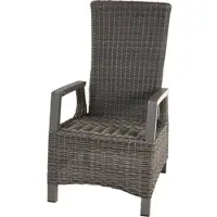 Siena Garden Gartensessel "»Corido Dining Move« taupe inkl. Kissen", grau (charcoal, grau), B:62cm H:109cm T:71cm, Bezug: 100% Polyester, Sessel, Gartensessel, Rückenlehne stufenlos verstellbar