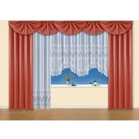 Weckbrodt Mittelbogen "Nicoletta", terra, B:100cm H:40cm, Polyester, Gardinen, Mittelbogen, Querbehang, Gardine, Store, blickdicht