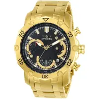 Invicta Pro Diver - SCUBA 22767 Herrenuhr - Quarzwerk - Edelstahl mit schwarzem Zifferblatt - 50 mm