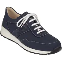 Finn Comfort Prezzo Herren Halbschuhe blau Nubukleder - Größe: UK 9,5