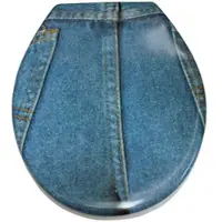 ADOB WC-Sitz "Jeans", grau, Duroplast, WC-Sitze, WC-Sitz, sehr stabil, universal passend