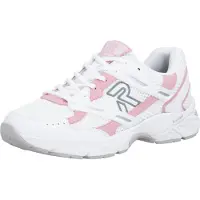 Rieker Sneaker SPORT, Mädchen, Gr. 40, rosa (weiß, rosa), Lederimitat, Textil, unifarben mit Farbeinsatz, Schuhe Sneaker, Schnürschuh, Halbschuh, Freizeitsneaker mit Memory-Schaum