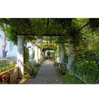 Papermoon Fototapete "Pergola Villa St Michele", bunt, B:4m L:2,6m, Vlies, Tapeten, Fototapete