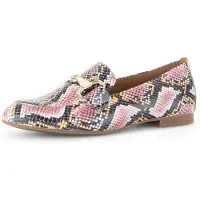 Gabor Slipper Blockabsatz, Businessschuh mit goldfarbenem Schmuck-Zierriegel