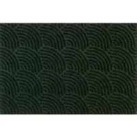 Wash & dry Fußmatte "Waves midnight green", grün, B:60cm H:8mm L:90cm, Polyester, BY KLEEN-TEX, Teppiche, Fußmatte