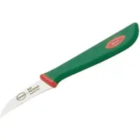 Sanelli Gemüsemesser, Klingenlänge 6 cm, Küchenmesser mit Edelstahlklinge, Farbe: grün