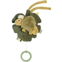 Fehn Spieluhr "Lazy, Crazy & Pink, Chamäleon", grün (khaki, olive), Spieluhren, KinderB:12,5cm H:7,4cm L:14cm, Plüsch, Softvelours, Spieluhr, B:12,5cm H:7,4cm L:14cm