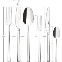 Sambonet Besteckset Rock - Edelstahl - 36-teilig / 6 Personen