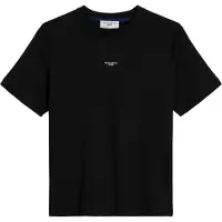 Marc O'Polo T-Shirt DENIM, Herren, Gr. L, schwarz, Jersey, Obermaterial: 100% Baumwolle, Shirts T-Shirt, mit Labeling vorne mittig