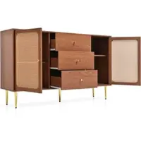 OKWISH Rechteckiger Spiegelschrank Wandschrank mit Metallrahmen und Spiegel,Einbauschrank mit verstellbaren Regalen und Stauraum,Gold
