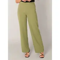 Base Level Treggings "Yarah", Damen, Gr. 48, Länge 30, grün, Web, Obermaterial: 97% Polyester, 3% Elasthan, unifarben, loose fit lang, Hosen Treggings, mit elastischem Bund