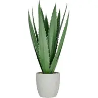 Creativ Green Kunstpflanze "Agave", grün, H:80cm, Kunststoff, Kunstpflanzen, Kunstpflanze, mit 13 Agavenblättern