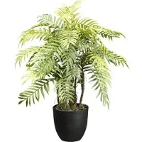 Creativ Green Kunstpflanze "Farnpflanze", grün, H:60cm, Kunstpflanzen, Kunstpflanze, mit Deko-Kies